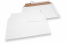 Enveloppes carton ondulé blanc - 245 x 345 mm | Paysdesenveloppes.be