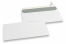 Enveloppes blanches en papier, 110 x 220 mm (DL), 80gr, bande adhésive | Paysdesenveloppes.be