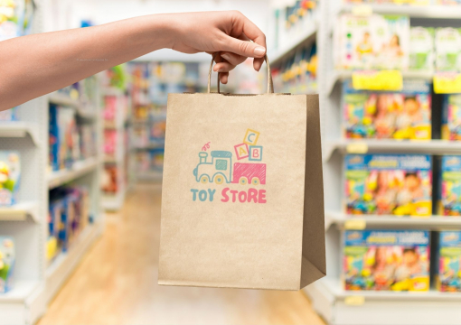 Sacs papier kraft avec anses rondes | Paysdesenveloppes.be