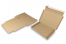 Boîte postale pliante extra-plate avec bande adhésive - 310 x 220 x 25 mm (A4), marron | Paysdesenveloppes.be