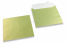 Enveloppes de couleurs nacrées - Vert lime, 155 x 155 mm | Paysdesenveloppes.be