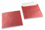 Enveloppes de couleurs nacrées - Rouge, 155 x 155 mm | Paysdesenveloppes.be