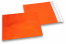 Enveloppes aluminium métallisées mat - orange 165 x 165 mm | Paysdesenveloppes.be