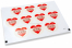 Pastilles adhésives thème amour - wishing you happy valentines coeur rouge | Paysdesenveloppes.be