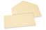 Enveloppes colorées pour cartes de voeux - blanc ivoire, 110 x 220 mm | Paysdesenveloppes.be