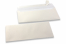 Enveloppes de couleurs nacrées - Blanc, 110 x 220 mm | Paysdesenveloppes.be