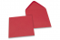 Enveloppes colorées pour cartes de voeux - rouge, 155 x 155 mm | Paysdesenveloppes.be
