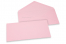 Enveloppes colorées pour cartes de voeux - rose clair, 110 x 220 mm | Paysdesenveloppes.be