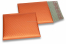 Enveloppes à bulles ECO métallisées mat colorées - orange 165 x 165 mm | Paysdesenveloppes.be