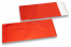 Enveloppes aluminium métallisées mat - rouge 110 x 220 mm | Paysdesenveloppes.be