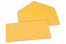 Enveloppes colorées pour cartes de voeux - jaune or, 110 x 220 mm | Paysdesenveloppes.be