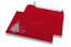 Enveloppes colorées pour Noël - Rouge, avec sapin de Noël | Paysdesenveloppes.be