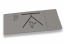 Serviettes Airlaid haut de gamme - gris avec impression (exemple) | Paysdesenveloppes.be
