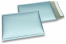 Enveloppes à bulles ECO métallisées mat colorées - bleu glacial 180 x 250 mm | Paysdesenveloppes.be