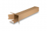 Tubes d'expédition carrés avec bande adhésive QuattroStar - 610 x 105 x 105 mm | Paysdesenveloppes.be