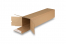 Tubes d'expédition carrés avec bande adhésive QuattroStar - 610 x 140 x 140 mm | Paysdesenveloppes.be