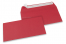 Enveloppes papier colorées - Rouge, 110 x 220 mm | Paysdesenveloppes.be