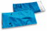 Enveloppes aluminium métallisées colorées - bleu 114 x 229 mm | Paysdesenveloppes.be
