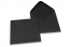 Enveloppes colorées pour cartes de voeux - noir, 155 x 155 mm | Paysdesenveloppes.be