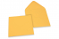 Enveloppes colorées pour cartes de voeux - jaune or, 155 x 155 mm | Paysdesenveloppes.be