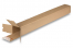 Tubes d'expédition carrés avec bande adhésive QuattroStar - 1005 x 105 x 105 mm | Paysdesenveloppes.be