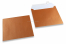 Enveloppes de couleurs nacrées - Cuivre, 155 x 155 mm | Paysdesenveloppes.be
