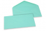 Enveloppes colorées pour cartes de voeux - turquoise, 110 x 220 mm | Paysdesenveloppes.be