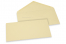 Enveloppes colorées pour cartes de voeux - camel, 110 x 220 mm | Paysdesenveloppes.be
