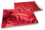 Enveloppes aluminium métallisées colorées - rouge 320 x 430 mm | Paysdesenveloppes.be
