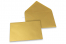 Enveloppes colorées pour cartes de voeux - or métallisé, 114 x 162 mm | Paysdesenveloppes.be