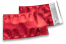 Enveloppes aluminium métallisées colorées - rouge 114 x 162 mm | Paysdesenveloppes.be