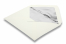 Enveloppes doublées blanc ivoire - doublure argent | Paysdesenveloppes.be