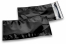 Enveloppes aluminium métallisées colorées - noir 114 x 229 mm | Paysdesenveloppes.be