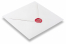 Sceaux en cire - Coeur sur l'enveloppe | Paysdesenveloppes.be