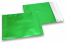 Enveloppes aluminium métallisées mat - vert 165 x 165 mm | Paysdesenveloppes.be