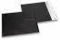 Enveloppes aluminium métallisées mat - noir 165 x 165 mm | Paysdesenveloppes.be