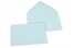 Enveloppes colorées pour cartes de voeux - bleu clair, 114 x 162 mm | Paysdesenveloppes.be