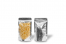 Sachets stand-up métalliques transparents - argent métallisé, 110 x 185 x 70 mm - 250 ml | Paysdesenveloppes.be