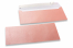 Enveloppes de couleurs nacrées - Rose bébé, 110 x 220 mm | Paysdesenveloppes.be