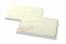 Enveloppes pour faire-part de décès - Crème + Fleurie | Paysdesenveloppes.be