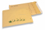 Enveloppes à bulles marron pour Noël - Traîneau vert | Paysdesenveloppes.be