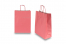 Sacs papier kraft avec anses rondes - rouge velours, 260 x 120 x 350 mm, 90 gr | Paysdesenveloppes.be