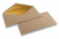 Enveloppes doublées papier kraft - 110 x 220 mm (EA 5/6) Or | Paysdesenveloppes.be