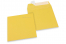 Enveloppes papier colorées - Jaune bouton d'or, 160 x 160 mm | Paysdesenveloppes.be