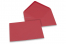 Enveloppes colorées pour cartes de voeux - rouge, 125 x 175 mm | Paysdesenveloppes.be