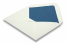 Enveloppes doublées blanc ivoire - doublure bleu | Paysdesenveloppes.be