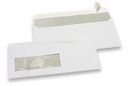 Enveloppes pour imprimante laser, 110 x 220 mm (DL), fenêtre à gauche 40 x110 mm, position de la fenêtre à 15 mm du gauche et à 66 mm du bas | Paysdesenveloppes.be