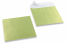 Enveloppes de couleurs nacrées - Vert lime, 170 x 170 mm | Paysdesenveloppes.be