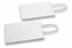 Sacs papier kraft avec anses rondes - blanc, 140 x 80 x 210 mm, 90 gr | Paysdesenveloppes.be