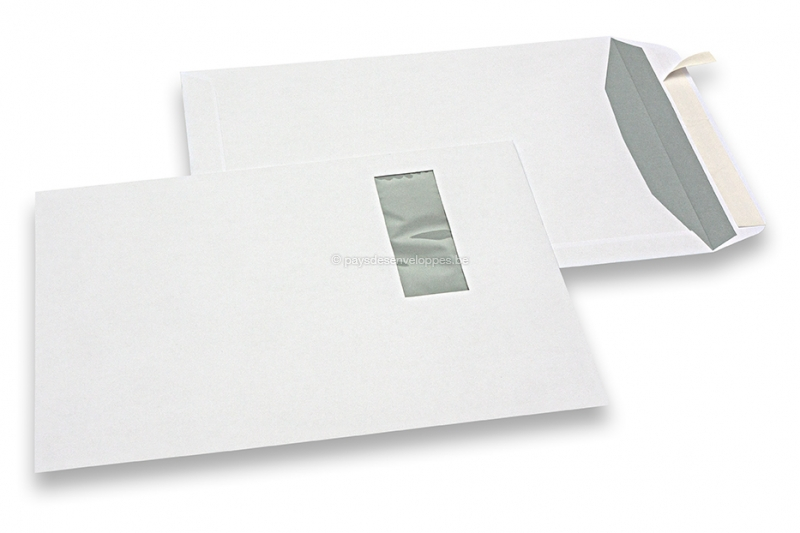 Enveloppes pour imprimante laser, 229 x 324 mm (C4), fenêtre à gauche 40 x 110 mm, position de la fenêtre à 20 mm du gauche et à 60 mm du haut